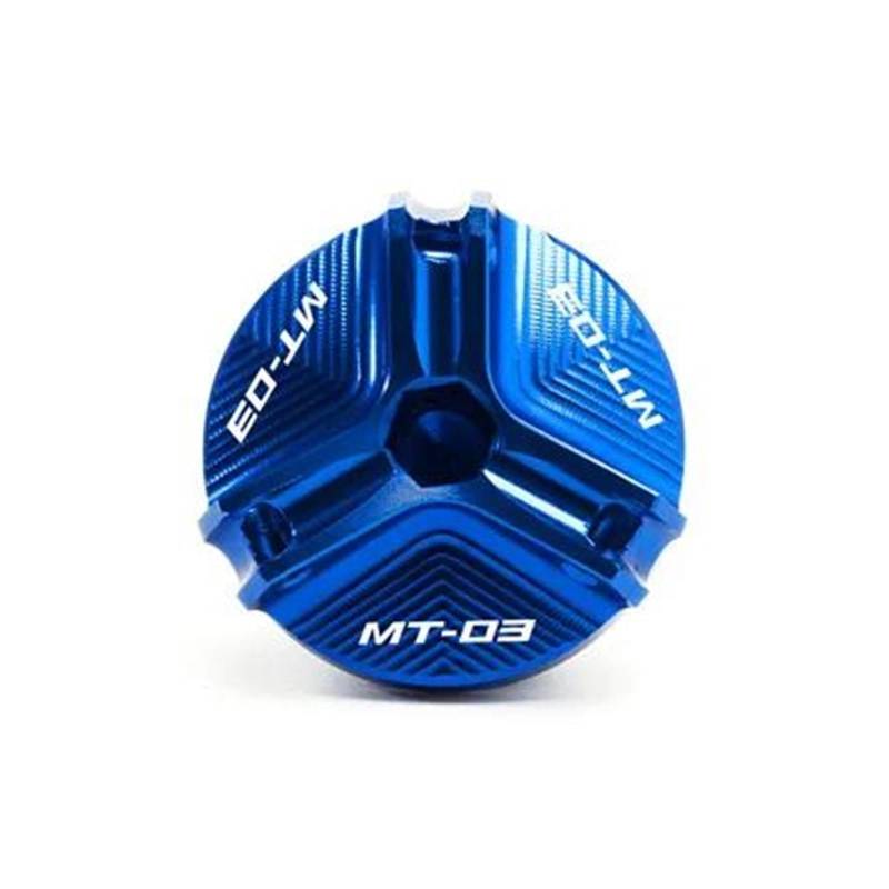 MOCALUX Für YA&MAHA MT03 MT 03 MT25 MT-25 2015–2021 Motorrad-Motor-Füller-Tankdeckel-Schrauben(Blau,for MT03) von MOCALUX