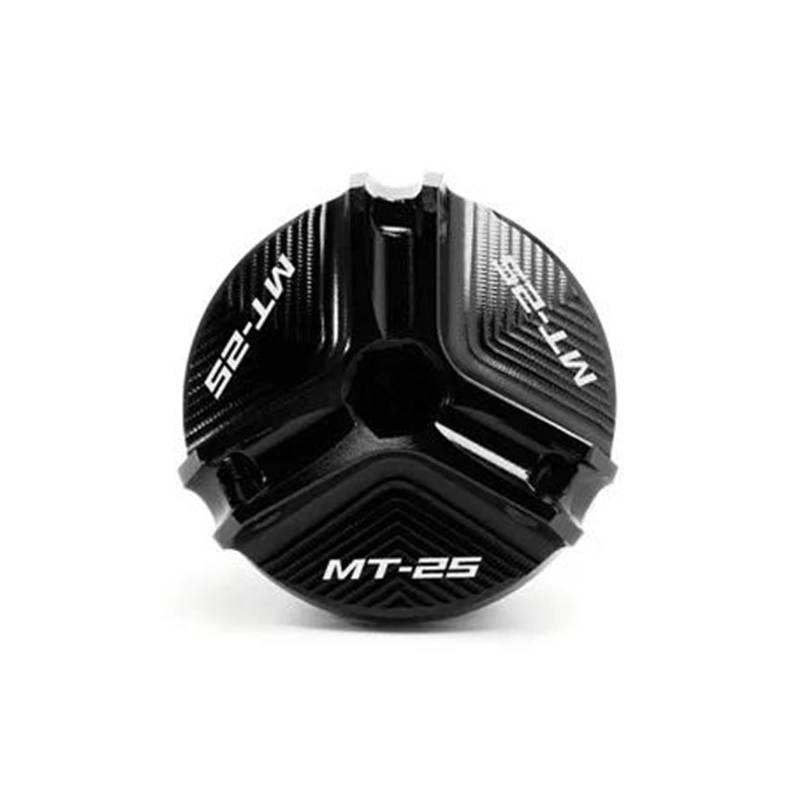 MOCALUX Für YA&MAHA MT03 MT 03 MT25 MT-25 2015–2021 Motorrad-Motor-Füller-Tankdeckel-Schrauben(Schwarz,for MT25) von MOCALUX