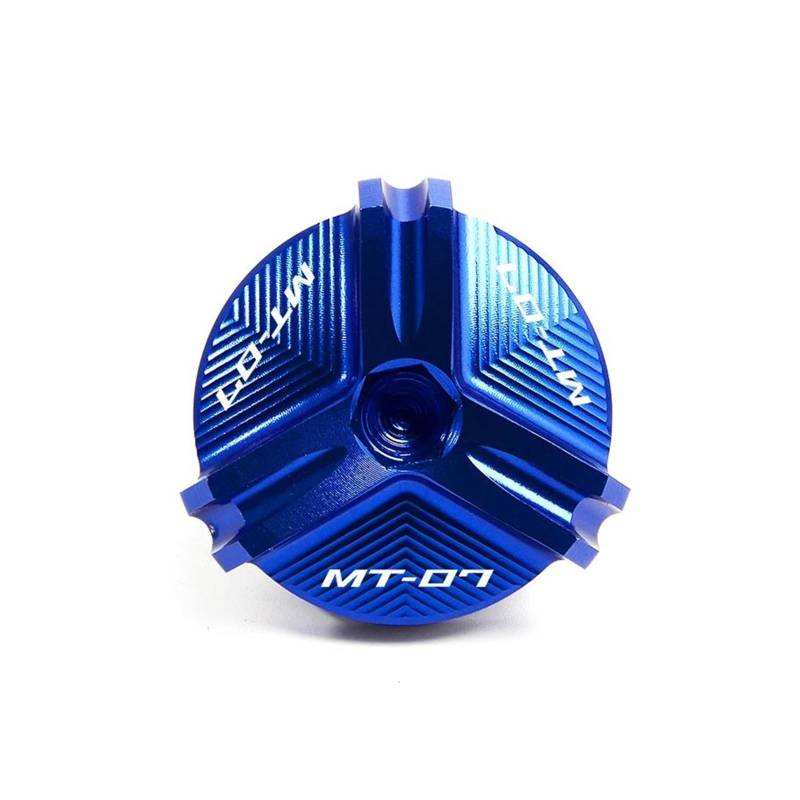MOCALUX Für YA&MAHA MT07 MT-07 FZ07 MT 07 2014-2023 Motorrad motoröl einfülldeckel öl fliter Schraube(Blau) von MOCALUX