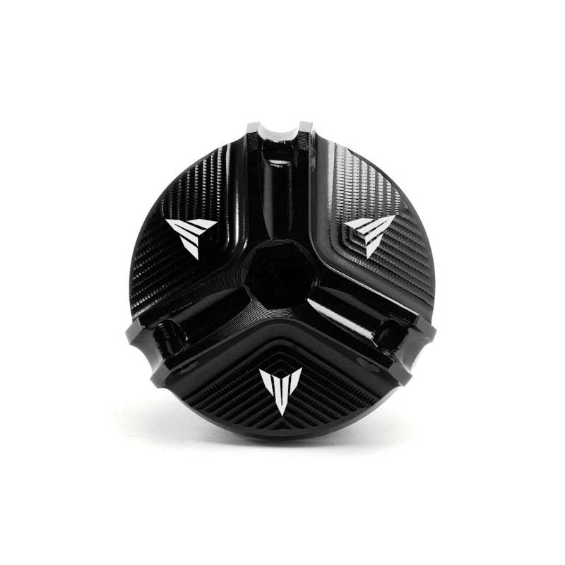 MOCALUX Für YA&MAHA MT09 MT-09 Tracer 900 GT 2014-2020 R125 MT-01 2020 Motorrad Motor Stecker Abdeckung Öl Filter Kappe(Schwarz) von MOCALUX