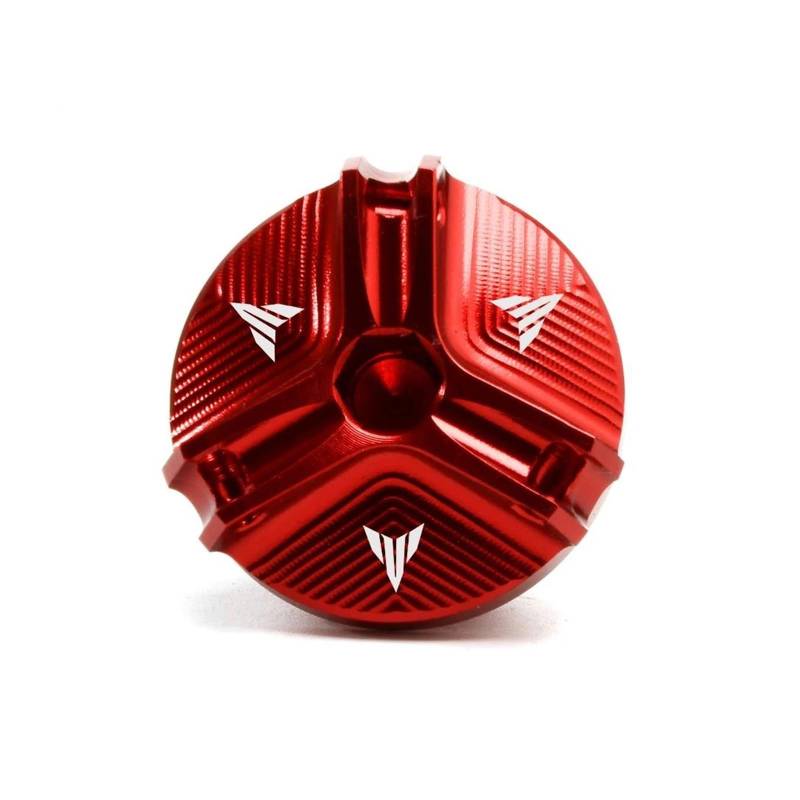 MOCALUX Für YA&MAHA MT09 MT-09 Tracer 900 GT 2014-2020 R125 MT-01 2020 Motorrad Motor Stecker Abdeckung Öl Filter Kappe(rot) von MOCALUX