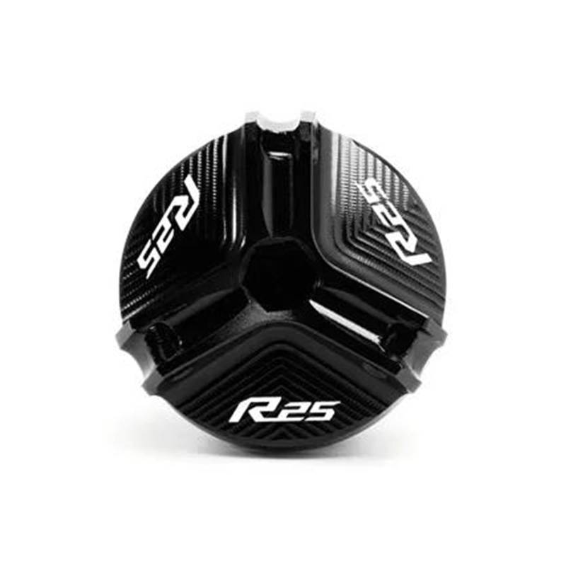 MOCALUX Für YA&MAHA R25 YZF-R25 2015–2022 Motorrad-Motoröltankdeckel(Schwarz) von MOCALUX