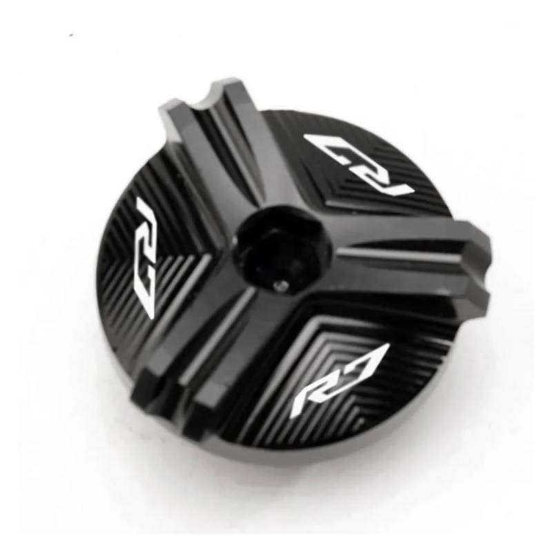 MOCALUX Für YA&MAHA R6 YZF R7 2021 2022 YZF-R1 1998-2020 YZF-R3 YZF-R6 R6S 2006-2021 Motorrad Motor Öl Einfülldeckel Stecker Schraube(Schwarz,for R7) von MOCALUX