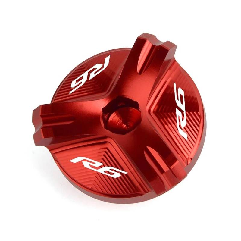 MOCALUX Für YA&MAHA R6 YZF R7 2021 2022 YZF-R1 1998-2020 YZF-R3 YZF-R6 R6S 2006-2021 Motorrad Motor Öl Einfülldeckel Stecker Schraube(rot,for R6) von MOCALUX
