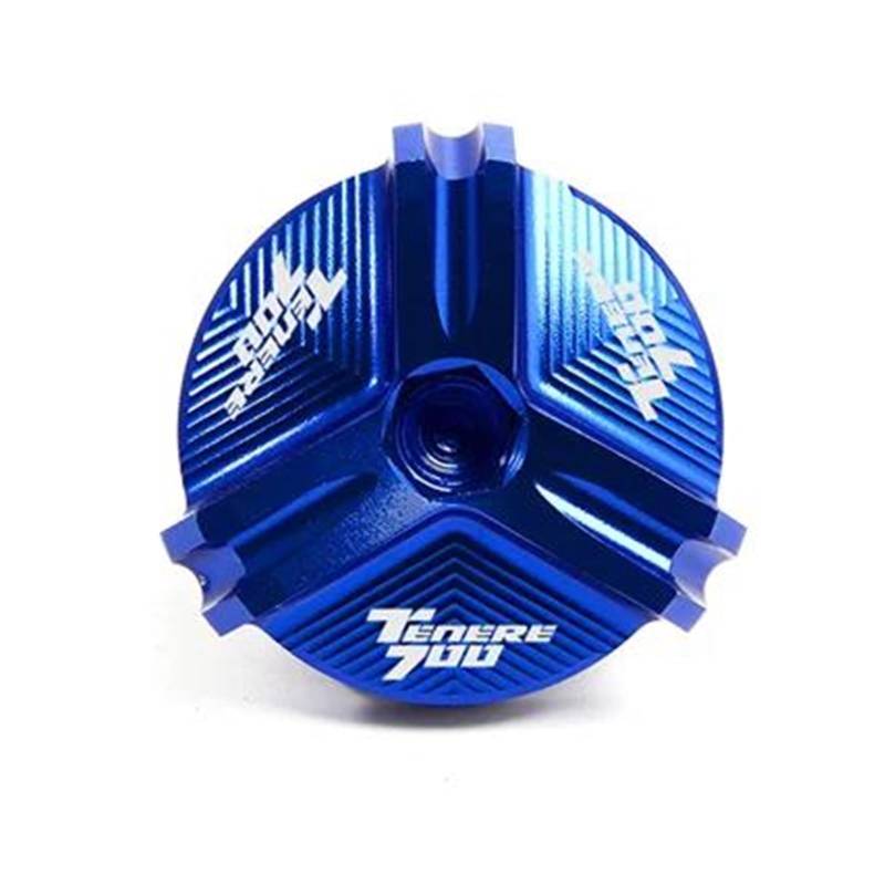 MOCALUX Für YA&MAHA TENERE 700 Tenere700 XTZ T700 2019-2023 Motorrad Motor Öl Füllstoff Kappe Vorderen Brems Flüssigkeit Reservoir Abdeckung(Blau,A) von MOCALUX