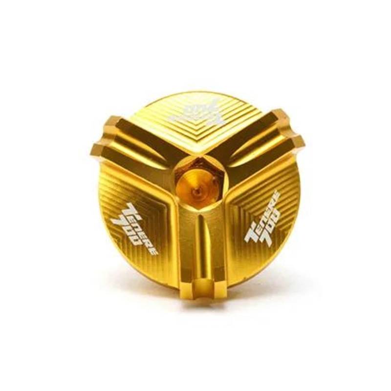 MOCALUX Für YA&MAHA Tenere 700 2019–2020 XTZ 700 XTZ700 Motorrad-Motor-Füller-Tankdeckel-Schrauben(Gold) von MOCALUX
