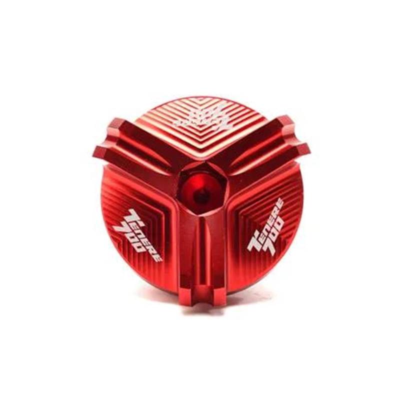 MOCALUX Für YA&MAHA Tenere 700 2019–2020 XTZ 700 XTZ700 Motorrad-Motor-Füller-Tankdeckel-Schrauben(rot) von MOCALUX
