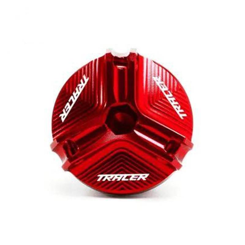 MOCALUX Für YA&MAHA Tracer 9/GT 900/GT MT-09 Motorrad-Motor-Füller-Tankdeckel-Schrauben(rot) von MOCALUX