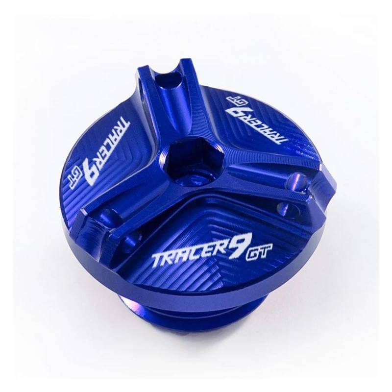 MOCALUX Für YA&MAHA Tracer 9 GT 2021 Tracer 9GT TRACER9 GT 2021 2022 Motorrad Motor Öl Kappe Schraube Öl Einfülldeckel(Blau) von MOCALUX