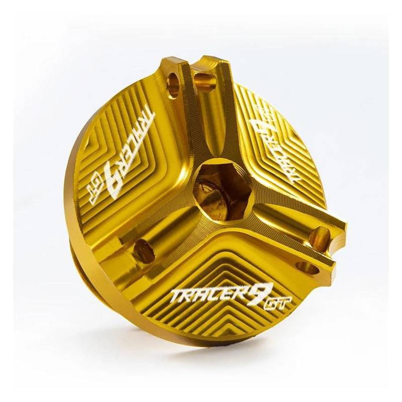 MOCALUX Für YA&MAHA Tracer 9 GT 2021 Tracer 9GT TRACER9 GT 2021 2022 Motorrad Motor Öl Kappe Schraube Öl Einfülldeckel(Gold) von MOCALUX