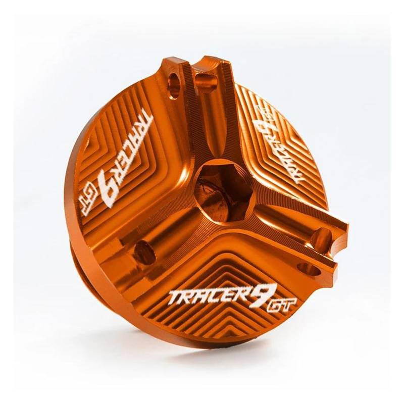 MOCALUX Für YA&MAHA Tracer 9 GT 2021 Tracer 9GT TRACER9 GT 2021 2022 Motorrad Motor Öl Kappe Schraube Öl Einfülldeckel(Orange) von MOCALUX
