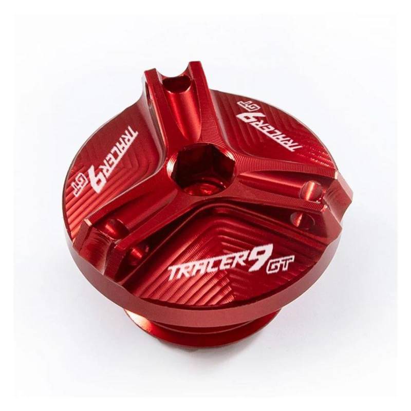 MOCALUX Für YA&MAHA Tracer 9 GT 2021 Tracer 9GT TRACER9 GT 2021 2022 Motorrad Motor Öl Kappe Schraube Öl Einfülldeckel(rot) von MOCALUX