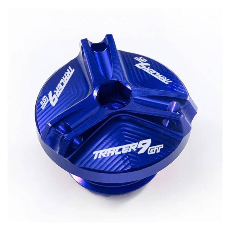 MOCALUX Für YA&MAHA Tracer 9 GT Tracer 9GT 2021 2022 Motoröldeckelschraube Öleinfülldeckel(Blau) von MOCALUX
