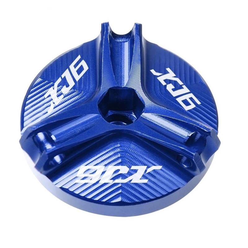 MOCALUX Für YA&MAHA XJ6 Xj6 2008-2012 Motorrad-Motorölstopfen-Filter-Abdeckkappe(Blau) von MOCALUX