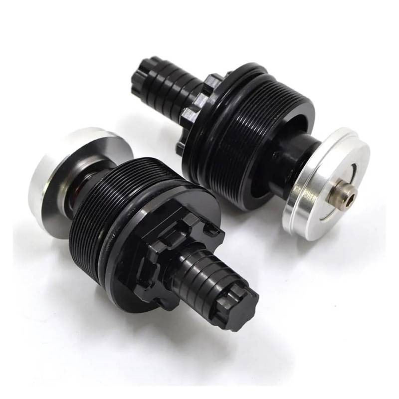 MOCALUX Für YA&MAHA XVS1100 2000-2011 Motorrad Stoßdämpfer Vorne Schraube Gabelabdeckung(Schwarz) von MOCALUX