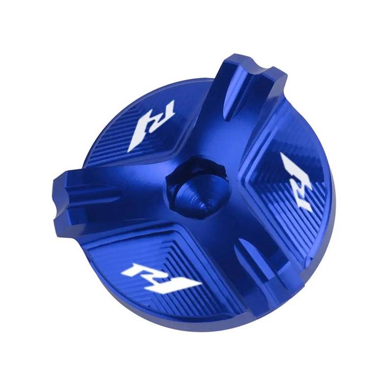 MOCALUX Für YA&MAHA YZF R1 R1M 2005–2021 Motorrad-Motor-Steckerkappe Ölfilter-Abdeckung(Blau) von MOCALUX