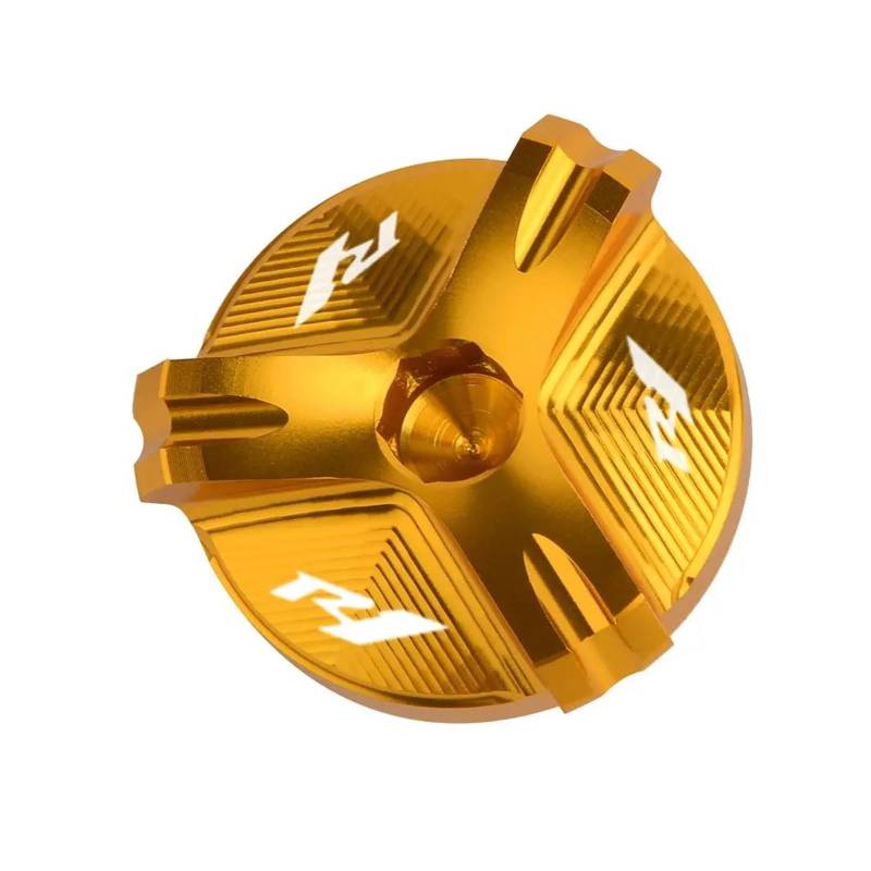 MOCALUX Für YA&MAHA YZF R1 R1M 2005–2021 Motorrad-Motor-Steckerkappe Ölfilter-Abdeckung(Gold) von MOCALUX