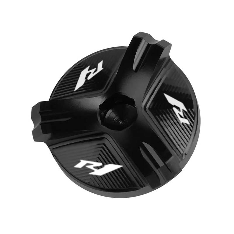 MOCALUX Für YA&MAHA YZF R1 R1M 2005–2021 Motorrad-Motor-Steckerkappe Ölfilter-Abdeckung(Schwarz) von MOCALUX
