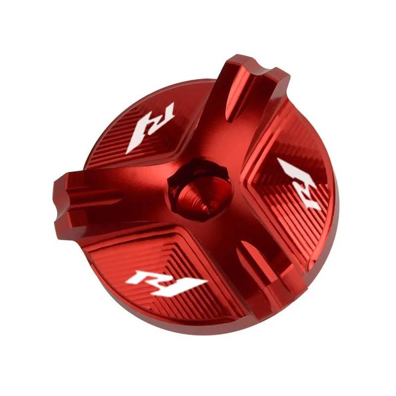 MOCALUX Für YA&MAHA YZF R1 R1M 2005–2021 Motorrad-Motor-Steckerkappe Ölfilter-Abdeckung(rot) von MOCALUX