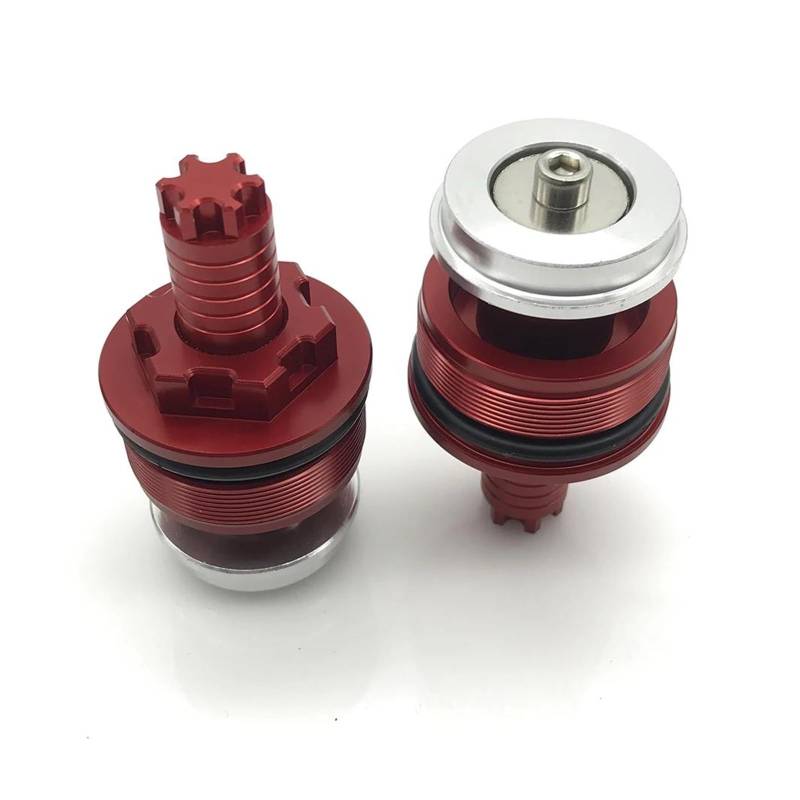 MOCALUX Für YA&MAHA YZF-R25 2013–2018 Motorrad-Stoßdämpfer-Schraubenabdeckung Vorne(rot) von MOCALUX