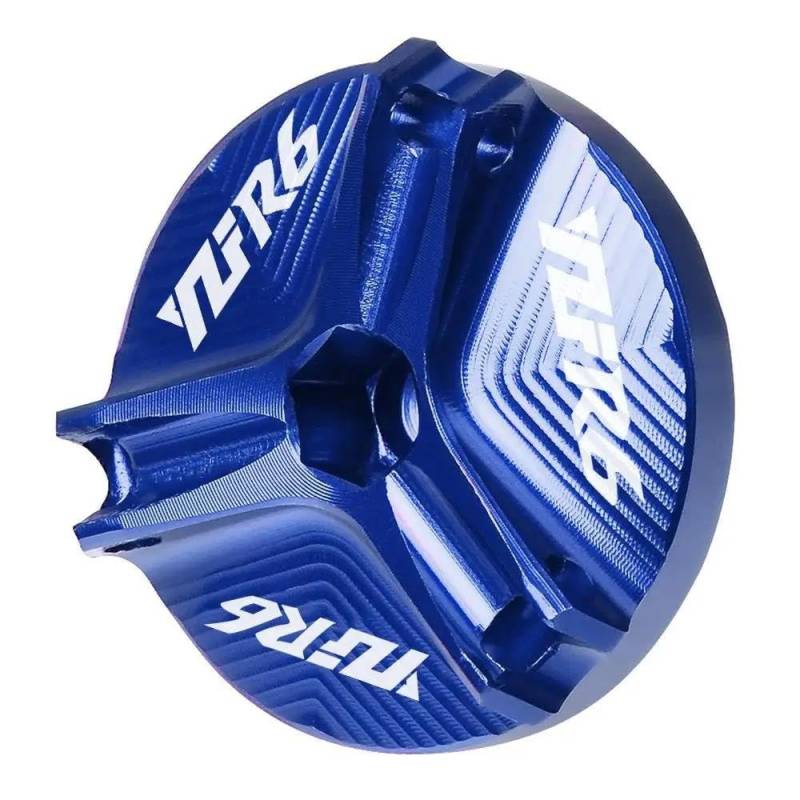 MOCALUX Für YA&MAHA YZF-R6 YZFR6 1999-2016 Motorrad-Motoröl-Einfülldeckel(Blau) von MOCALUX