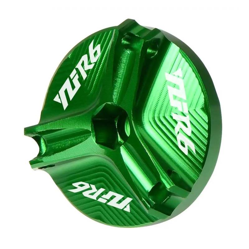 MOCALUX Für YA&MAHA YZF-R6 YZFR6 1999-2016 Motorrad-Motoröl-Einfülldeckel(Grün) von MOCALUX
