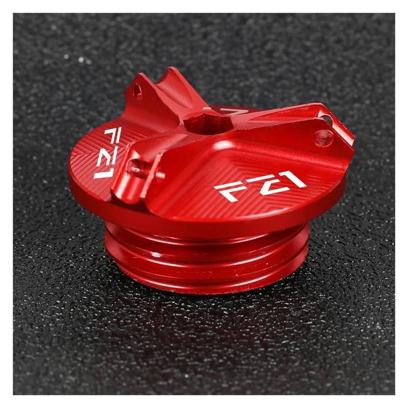 MOCALUX Für YA&MAHA für FZ 1 2006-2015 Motorrad Motoröl Filter Tasse Stecker Abdeckung Schraube(rot) von MOCALUX