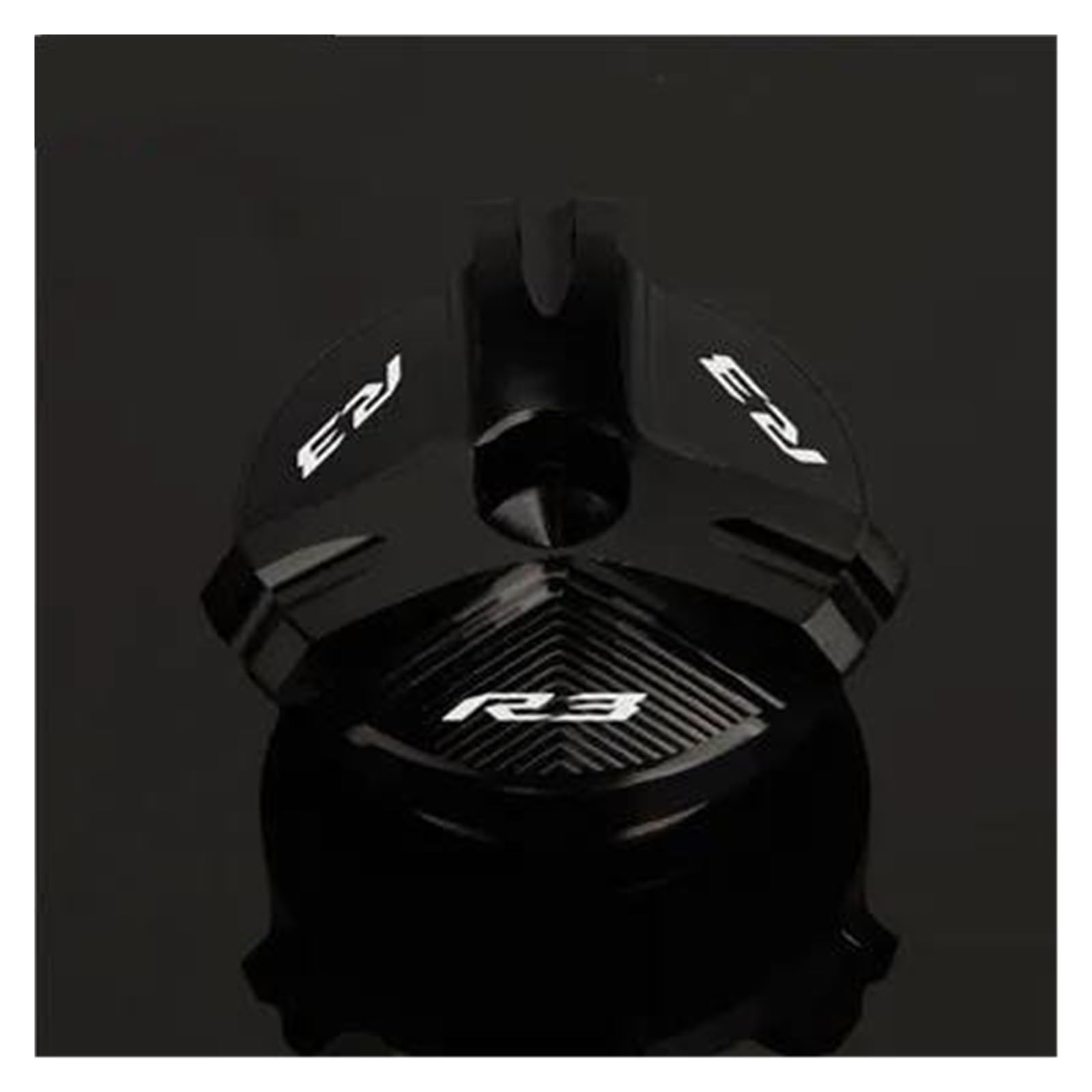 MOCALUX Für YA&MAHA r3 2021 YZF-R3 YZF R3 2015-2022 Motorrad Motor Öl Tasse Stecker Abdeckung Schraube Öl Einfülldeckel(Schwarz) von MOCALUX
