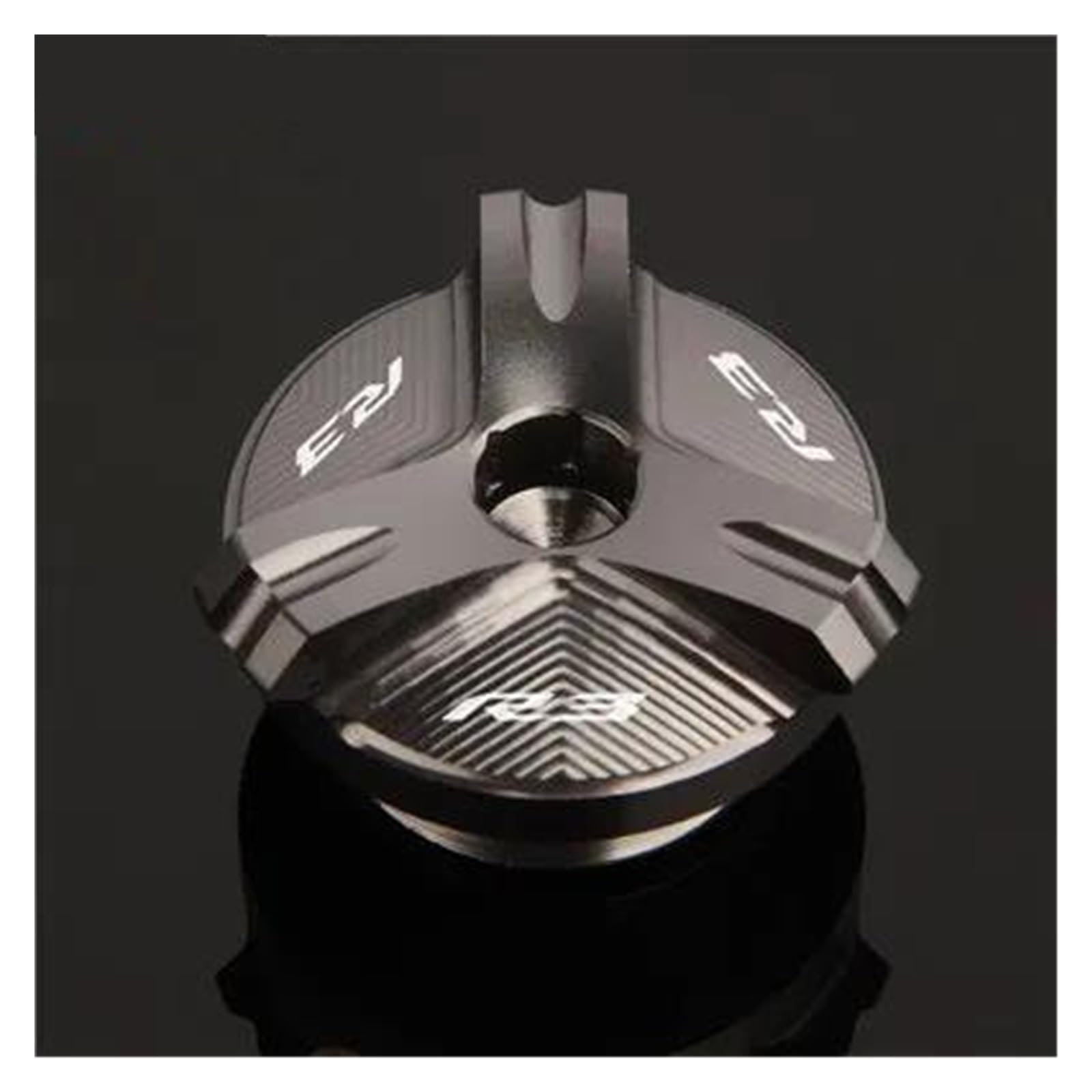 MOCALUX Für YA&MAHA r3 2021 YZF-R3 YZF R3 2015-2022 Motorrad Motor Öl Tasse Stecker Abdeckung Schraube Öl Einfülldeckel(Titanium) von MOCALUX