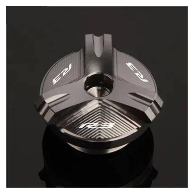 MOCALUX Für YA&MAHA r3 2021 YZF-R3 YZF R3 2015-2022 Motorrad Motor Öl Tasse Stecker Abdeckung Schraube Öl Einfülldeckel(Titanium) von MOCALUX