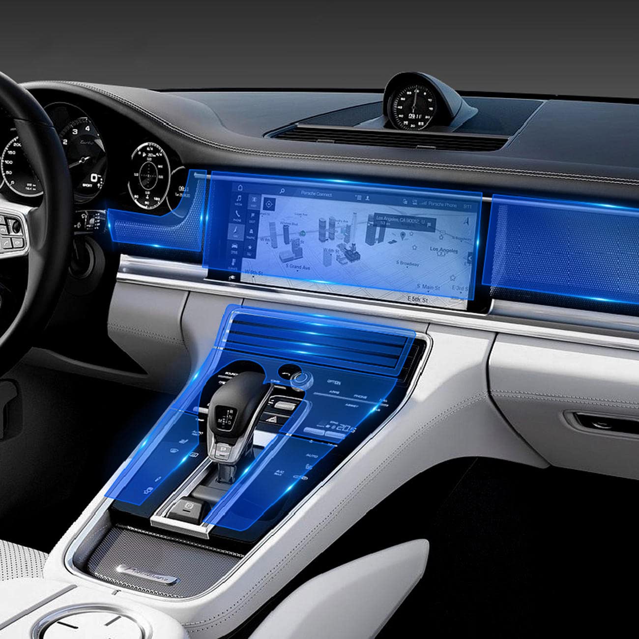 MOCATT Auto-Navigation GPS-Bildschirm Innenraum Schutzfolie Mittelkonsole TPU transparente Folie Zubehör, für Porsche Panamera 2010-2023 MOCATT Auto-Navigation GPS-Bildschirm Innenraum Schutzfolie Mittelkonsole TPU transparente Folie Zubehör, für Porsche Panamera 2010-2023 von MOCATT