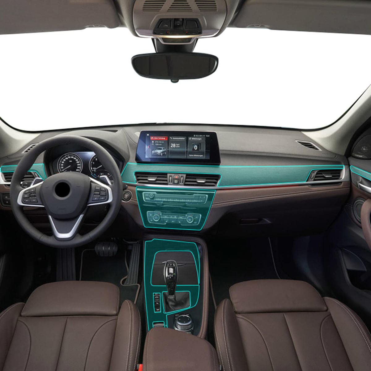 MOCATT Autonavigation GPS-Bildschirm Innenraum Schutzfolie Mittelkonsole TPU Transparente Folie Zubehör,Für BMW X1 F48 X2 F39 2016-2023 MOCATT Autonavigation GPS-Bildschirm Innenraum Schutzfolie Mittelkonsole TPU Transparente Folie Zubehör,Für BMW X1 F48 X2 F39 2016-2023 von MOCATT