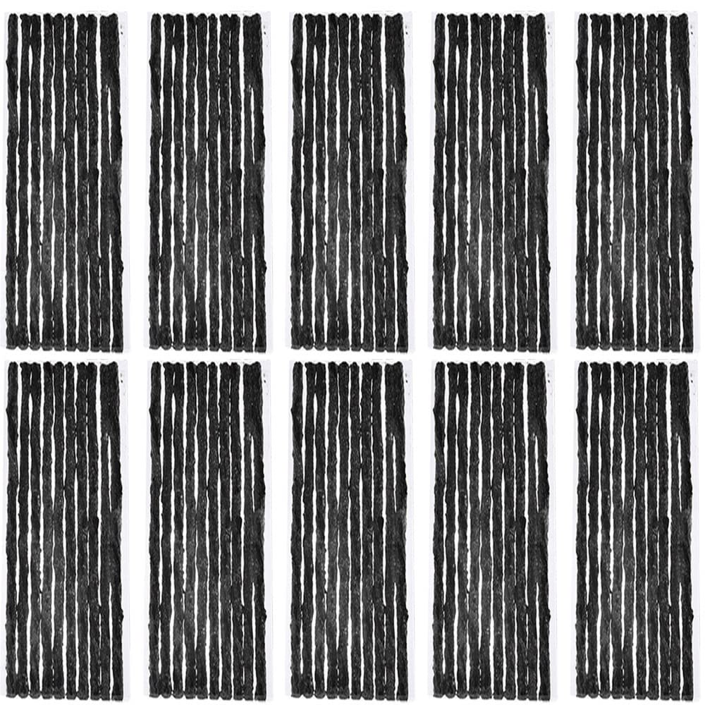 MOCNT 100 Stück Reifen Reparatur Streifen Auto Schlauchloser Reifenreparatur Fahrrad Gummidichtleiste Kit Reifenreparaturset Werkzeug Reparaturset 200mm x 3,5mm Schwarz MOCNT 100 Stück Reifen Reparatur Streifen Auto Schlauchloser Reifenreparatur Fahrrad Gummidichtleiste Kit Reifenreparaturset Werkzeug Reparaturset 200mm x 3,5mm Schwarz von MOCNT