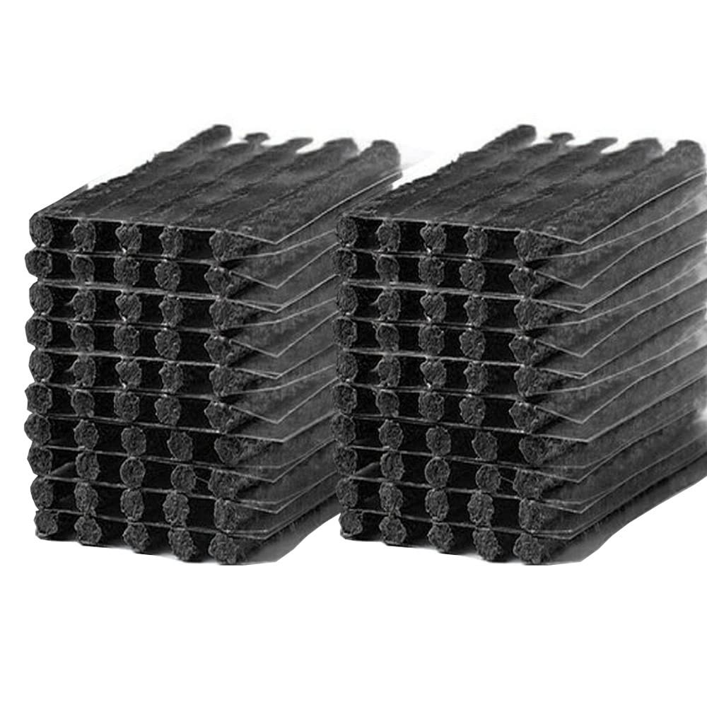 MOCNT 100 Stück Reifen Reparatur Streifen Auto Schlauchloser Reifenreparatur Fahrrad Gummidichtleiste Kit Reifenreparaturset Werkzeug Reparaturset 200mm x 6mm Schwarz MOCNT 100 Stück Reifen Reparatur Streifen Auto Schlauchloser Reifenreparatur Fahrrad Gummidichtleiste Kit Reifenreparaturset Werkzeug Reparaturset 200mm x 6mm Schwarz von MOCNT