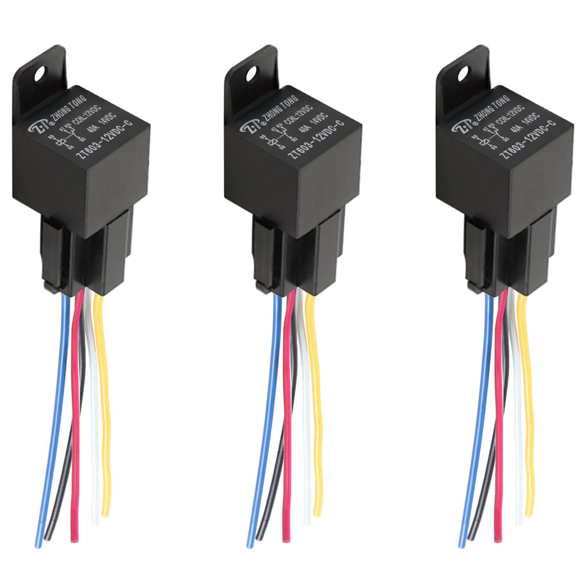 MOCNT 3 Stück 12V 40A Auto Relais mit Steckdose SPDT 5-Polig KFZ Relais mit Draht Hochleistungs Autorelais 5 Pin Fahrzeug Motor Relais Öffner Relaisschalter Wechselrelais MOCNT 3 Stück 12V 40A Auto Relais mit Steckdose SPDT 5-Polig KFZ Relais mit Draht Hochleistungs Autorelais 5 Pin Fahrzeug Motor Relais Öffner Relaisschalter Wechselrelais von MOCNT