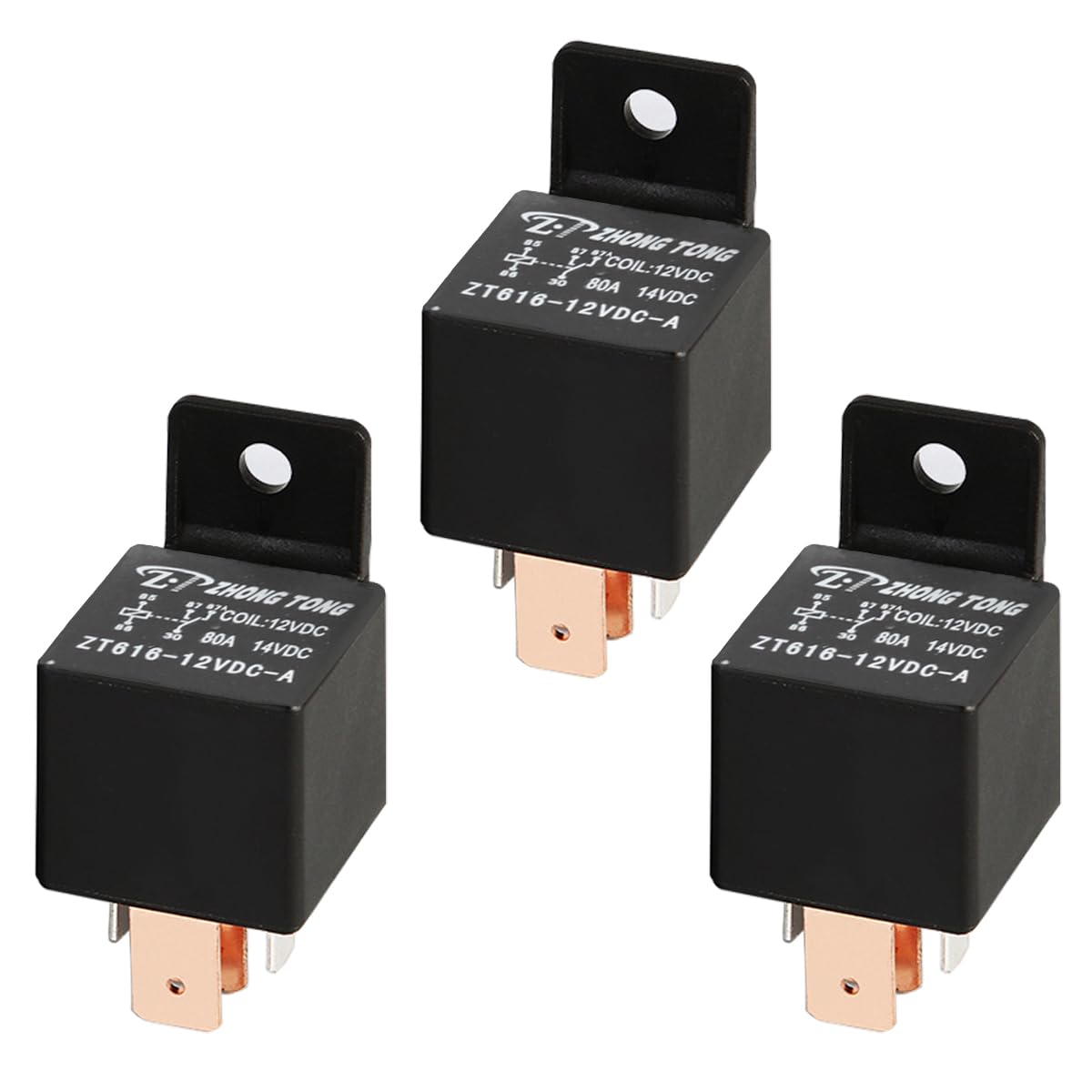 MOCNT 3 Stück 12V 80A Auto Relais SPDT 5-Polig KFZ Relais Hochleistungs Autorelais 5 Pin Fahrzeug Motor Relais Öffner Schließer Relaisschalter Wechselrelais EIN/Aus Relais MOCNT 3 Stück 12V 80A Auto Relais SPDT 5-Polig KFZ Relais Hochleistungs Autorelais 5 Pin Fahrzeug Motor Relais Öffner Schließer Relaisschalter Wechselrelais EIN/Aus Relais von MOCNT