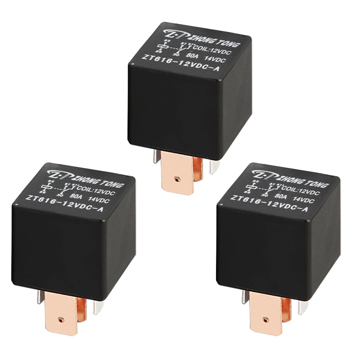 MOCNT 3 Stück 12V 80A Auto Relais SPDT 5-Polig KFZ Relais Hochleistungs Autorelais Elektrische Fahrzeug Motor Relais Öffner Schließer Schalterelais Wechselrelais EIN/Aus Mini Relais MOCNT 3 Stück 12V 80A Auto Relais SPDT 5-Polig KFZ Relais Hochleistungs Autorelais Elektrische Fahrzeug Motor Relais Öffner Schließer Schalterelais Wechselrelais EIN/Aus Mini Relais von MOCNT