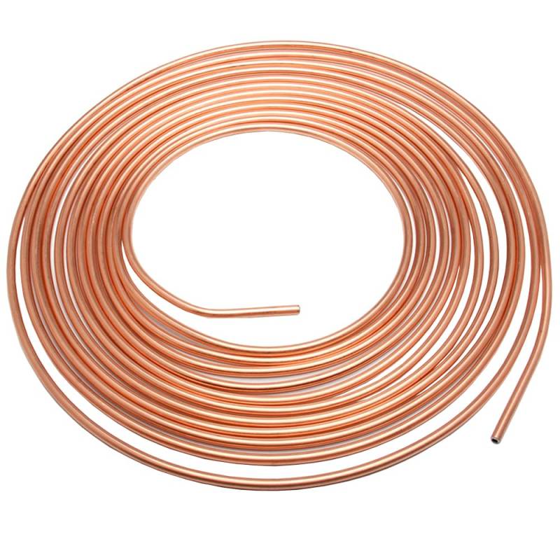 MOCNT 4,75mm Auto Kupfer Bremsleitung 3/16" Zoll Bremsleitung mit Kupferbeschichtung Kupfer Bremsleitungsschlauch Bremsrohr Auto Ersatz Bremsleitungssatz Länge 7,6m von MOCNT