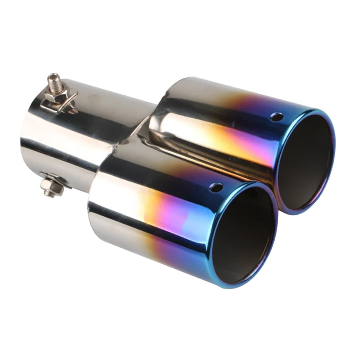 MOCNT Auto Auspuff Endrohr Edelstahl Auspuffblende Endrohr Schalldämpfer Auspuffrohr Universell Auspuffspitze Doppelendrohr Auspuffendrohr Gerade Blau 63mm MOCNT Auto Auspuff Endrohr Edelstahl Auspuffblende Endrohr Schalldämpfer Auspuffrohr Universell Auspuffspitze Doppelendrohr Auspuffendrohr Gerade Blau 63mm von MOCNT