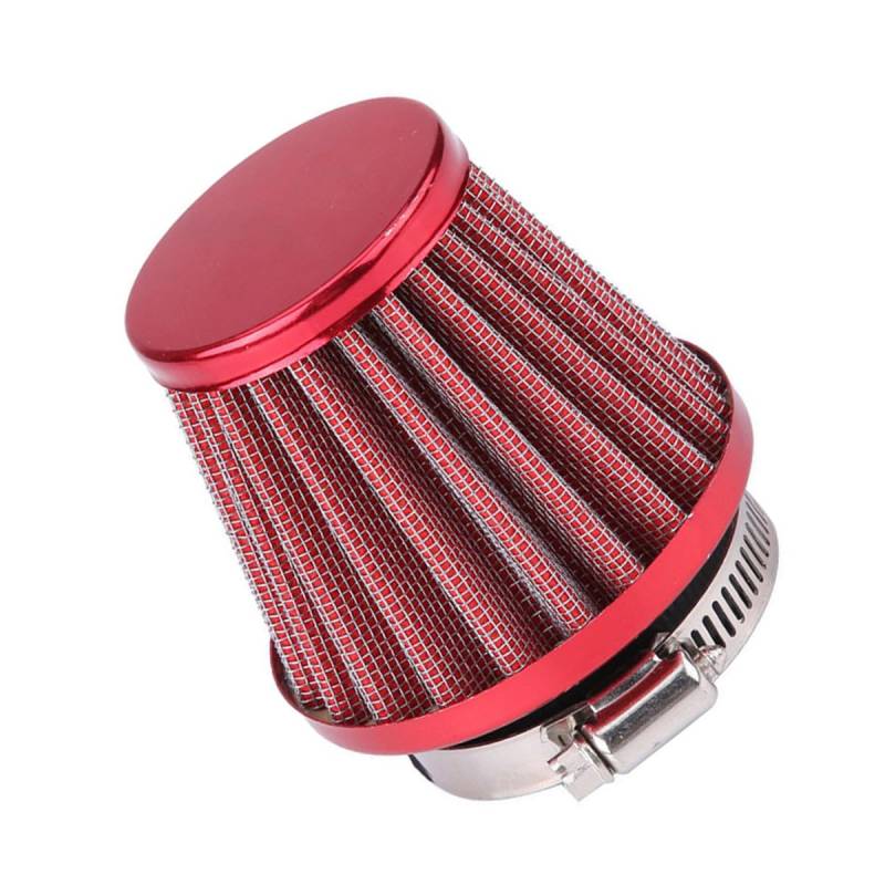 MOCNT Auto Luftfilter 53mm 54mm 55mm Auto Luftansaugfilter Turbo Entlüftungsfilter Motorrad Kaltluftansaugfilter Öl Kurbelgehäuse Filter Kaltluftfilter Entlüftung Filter Rot von MOCNT