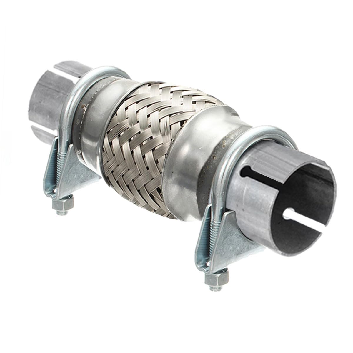 MOCNT Flexibles Auspuff Rohr mit 2 Schellen 57mm X 100mm/200mm Auspuff Flexrohr Auto Flexibles Auspuffrohr Edelstahl Flexibles Reparaturrohr Abgasrohr Wellrohr Hosenrohr MOCNT Flexibles Auspuff Rohr mit 2 Schellen 57mm X 100mm/200mm Auspuff Flexrohr Auto Flexibles Auspuffrohr Edelstahl Flexibles Reparaturrohr Abgasrohr Wellrohr Hosenrohr von MOCNT