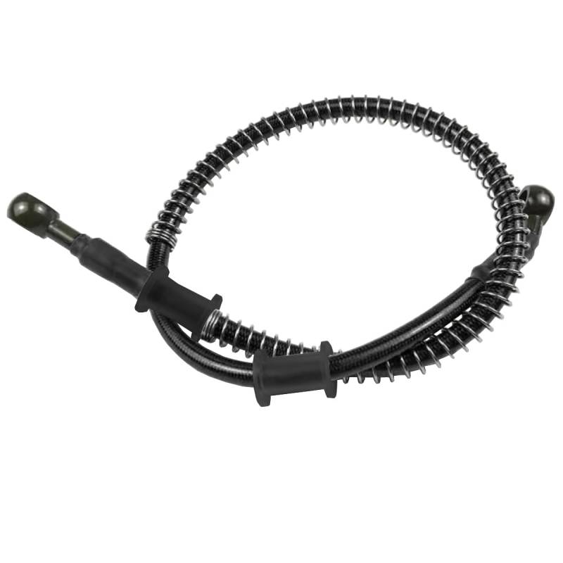 MOCNT Schwarz 100cm Motorrad Bremsschlauch 28 Grad Verstärkter Hydraulischer Bremsölschlauch Motocross Bremskupplung Ölschlauch Stahl Bremsleitung Bremse Kupplung mit Feder von MOCNT