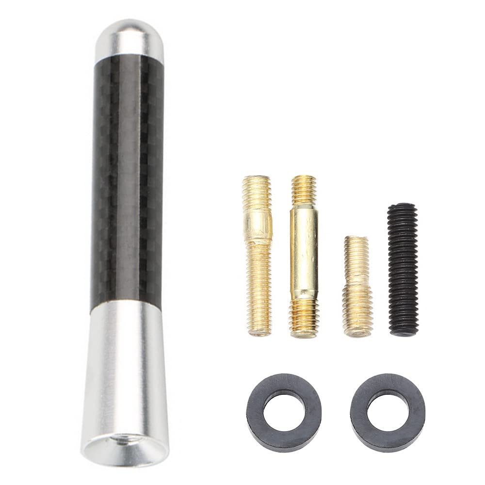 MOCNT Universal Auto Antenne Kfz Antenne Haifischflosse Dach Autoantenne Stabantenne AM/FM Radiosignal Antenne Empfänger Dachantenne Wasserdicht Aluminium 8cm Silber von MOCNT