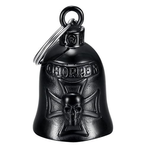 MOCY BELL - Clochette Moto Chopper Guardian Gremlin Mocy Bell Acier inoxydable Noir von MOCY BELL