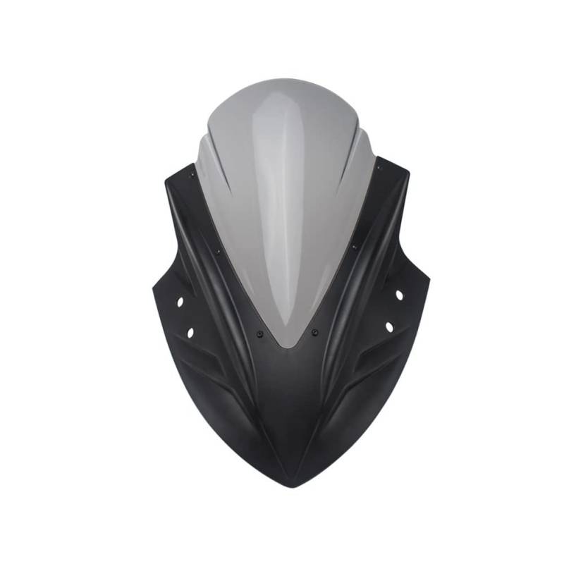 Motorrad Windschutzscheibe Für Ninja 250 300 2013-2018 Für Ninja 400 Front Windschutzscheibe Windschutzscheibe Motorrad Kunststoff Motorräder Deflektor(Grey) von MODADA