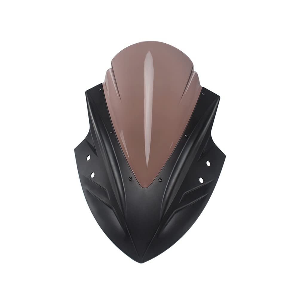 Motorrad Windschutzscheibe Für Ninja 250 300 2013-2018 Für Ninja 400 Front Windschutzscheibe Windschutzscheibe Motorrad Kunststoff Motorräder Deflektor(Smoked) von MODADA