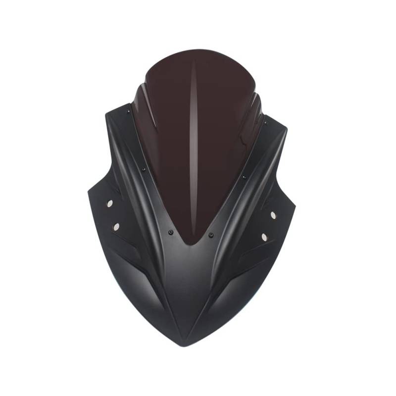 Motorrad Windschutzscheibe Für Ninja 250 300 2013-2018 Für Ninja 400 Front Windschutzscheibe Windschutzscheibe Motorrad Kunststoff Motorräder Deflektor(Zwart) von MODADA
