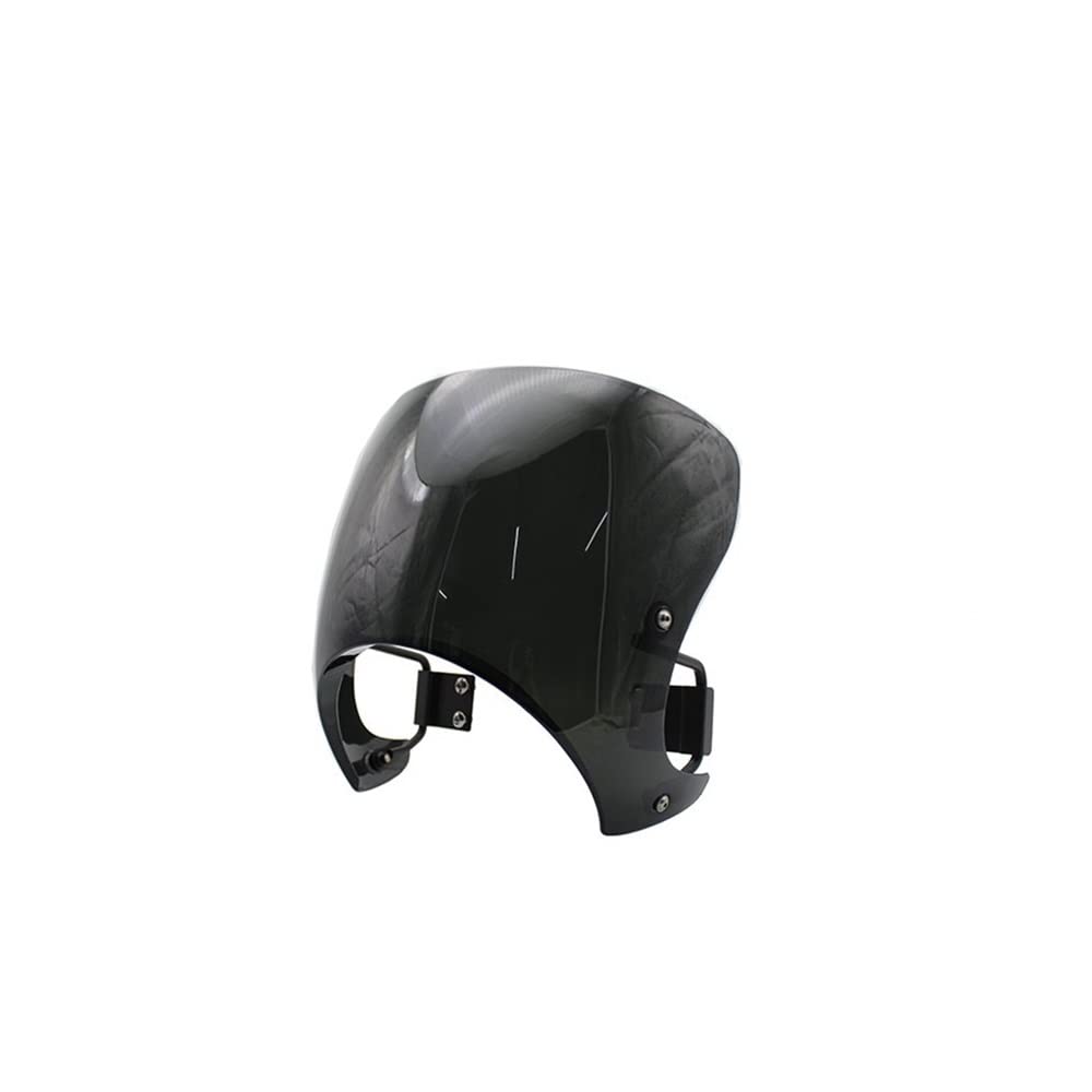 Motorrad Windschutzscheibe Für Z900RS 2018 2019 Motorrad Windschutzscheibe Windschutzscheibe Verkleidung wasserdichte Windabweiser Schutz Rauch Motorräder Deflektor(Zwart) von MODADA