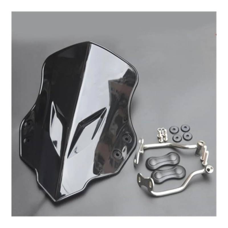 Motorrad Windschutzscheibe Vorne Motorrad Windschutzscheibe Schwarz/transparent Für Benelli BJ125-3E TNT125 TNT135 Windschutzscheibe Motorräder Deflektor(Zwart) von MODADA
