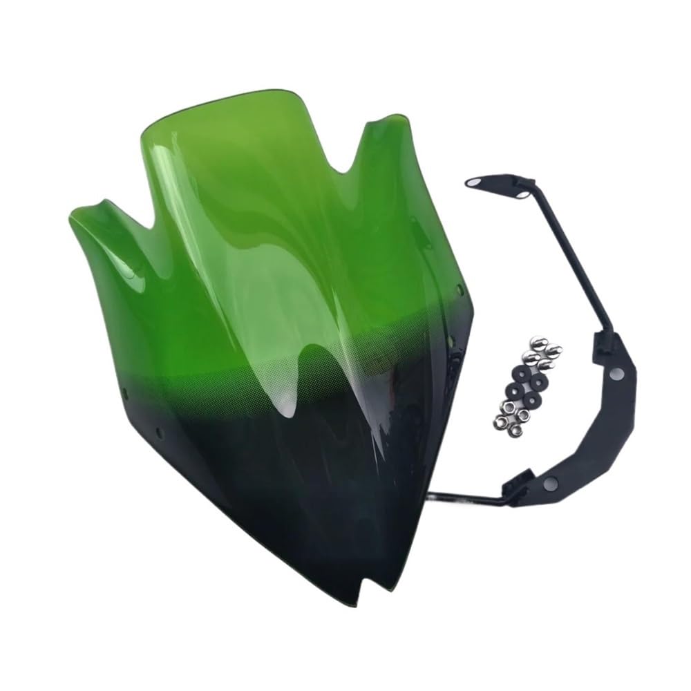 Motorrad Windschutzscheibe Windschutzscheibe Wind Deflectore Windschutzscheibe Blase Rauch Schwarz Windschutzscheibe Spoiler Motorrad Für Z750 Z750R Motorräder Deflektor(10) von MODADA